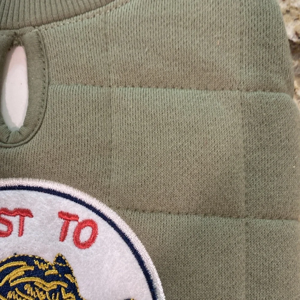 NWT Grayson Pup Embroidered Coast To Coast Tiger Quilted Outfit Coat XS